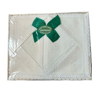 Vintage Irish Linen Napkins by Brownlow - Set of 6